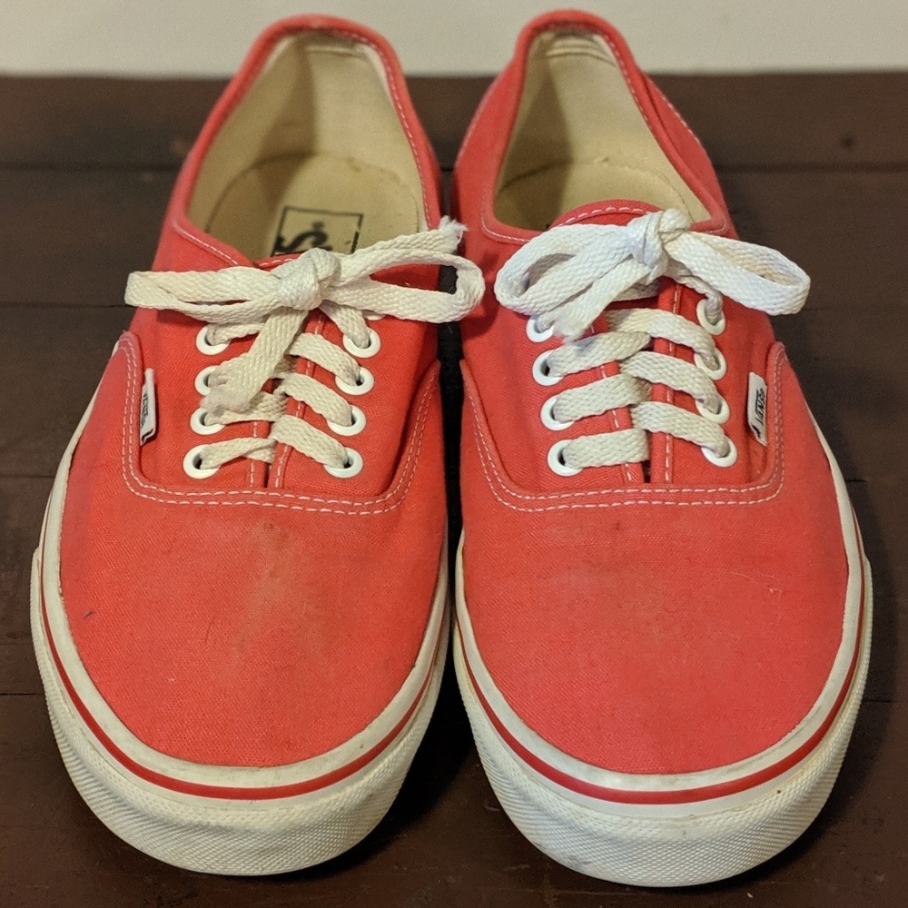 Men's red Vans size 9.5